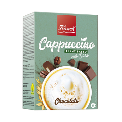FRANCK Instant Cappuccino por - Csokoládé ízű - növényi alapú 120 g
