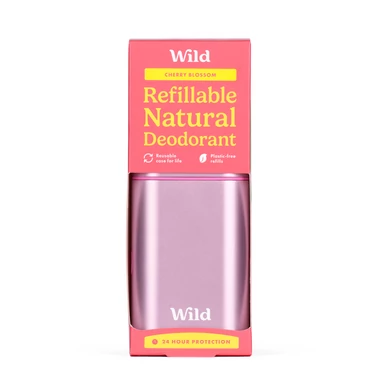 WILD Deo stift tartó & utántöltő Cseresznyevirág illattal 40 g - Pink 