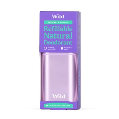 WILD Deo stift tartó & utántöltő Kókusz-Vanília illattal 40 g 