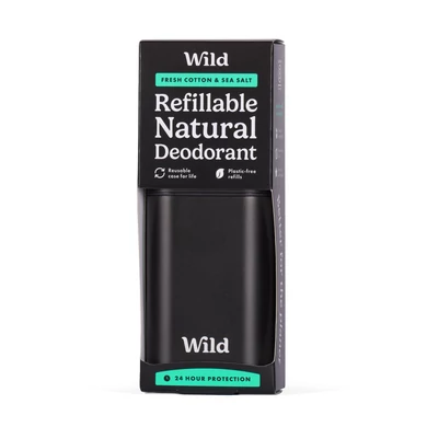 WILD Férfi Deo tartó & Stift utántöltő Pamut-Tenger illattal 40g