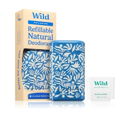 Wild Deo tartó & Stift utántöltő "Matisse" Menta Aloe illattal - Limitált kiadás