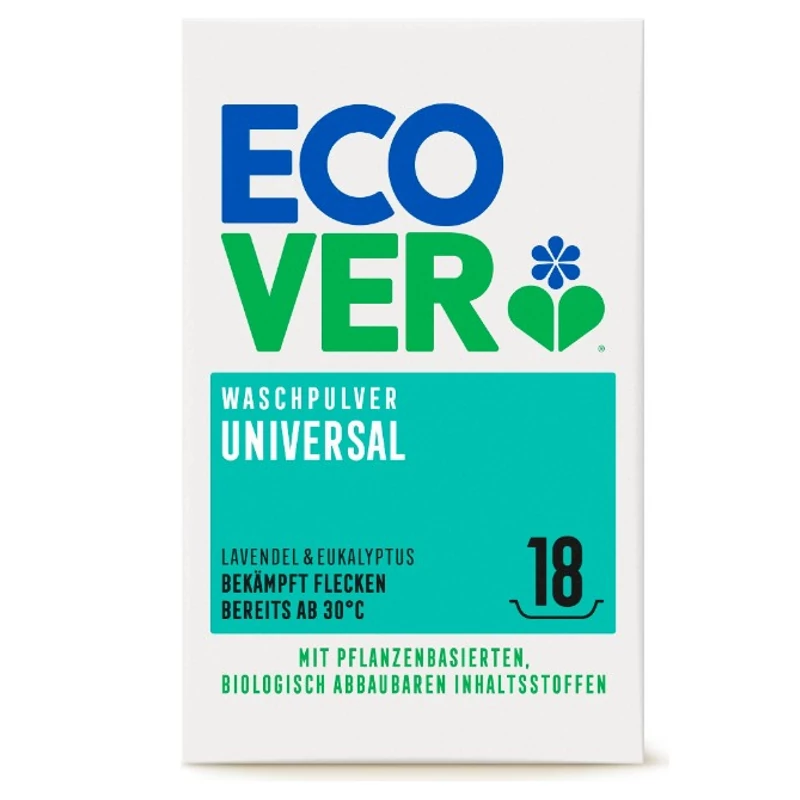 Ecover Öko univerzális mosópor, Levendula-eukaliptusz 1,35 kg
