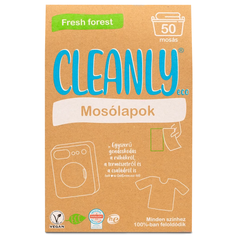 Cleanly Eco Mosólap - Friss erdő illattal 50 mosás