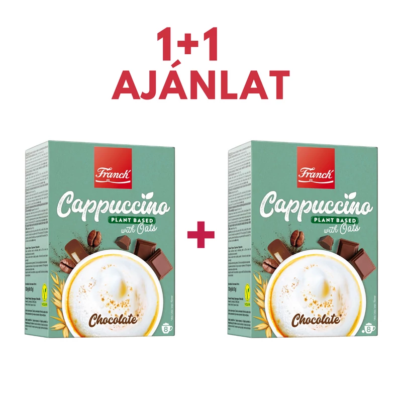 FRANCK Instant Cappuccino por - Csokoládé ízű - növényi alapú 120 g