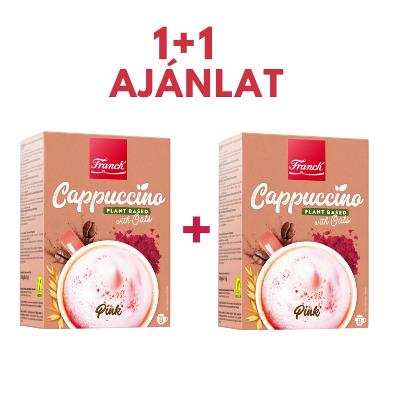 FRANCK Instant Cappuccino por - Pink - növényi alapú  120 g