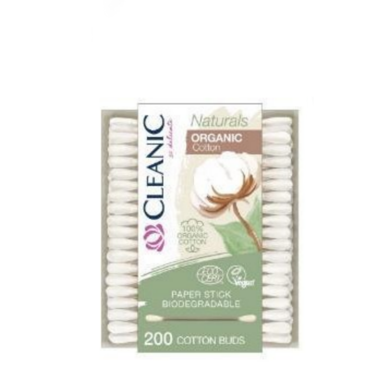 Cleanic Naturals Organic 100% pamut fültisztító 200 db