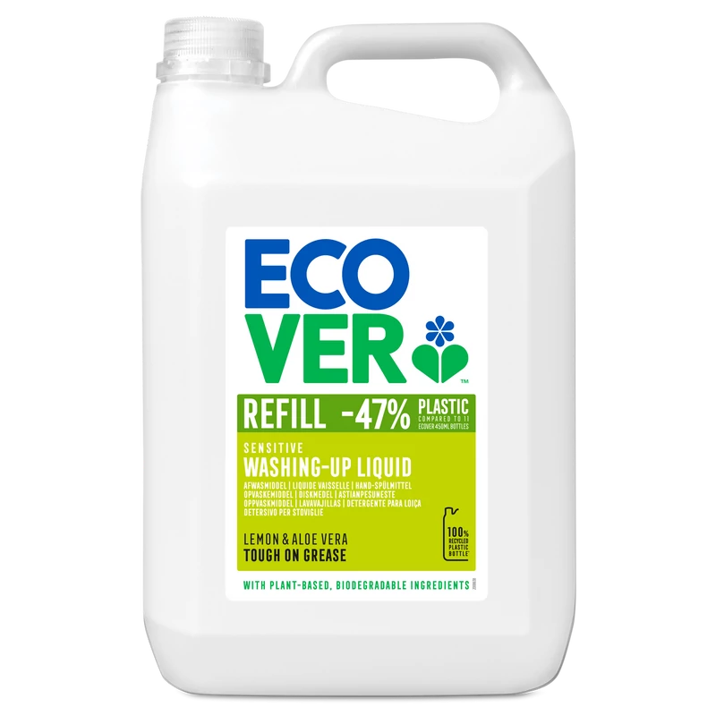 Ecover öko kézi mosogatószer koncentrátum Citrom és Aloe Vera 5l
