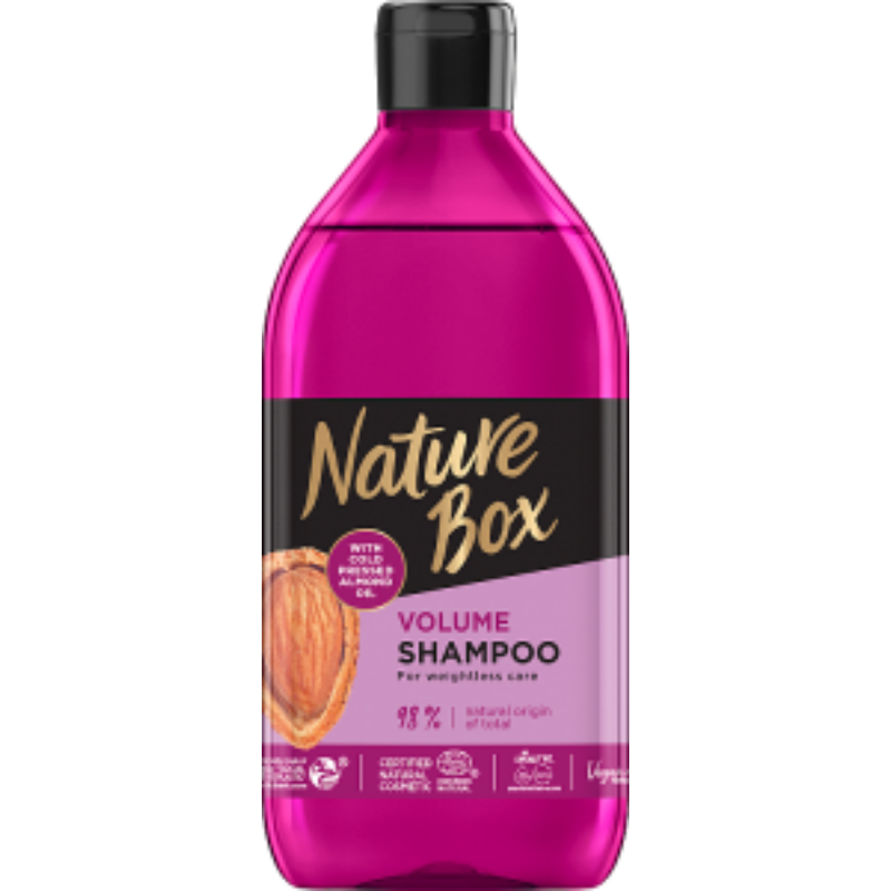 Nature Box sampon  Mandula a gyönyörű hullámokért 385 ml