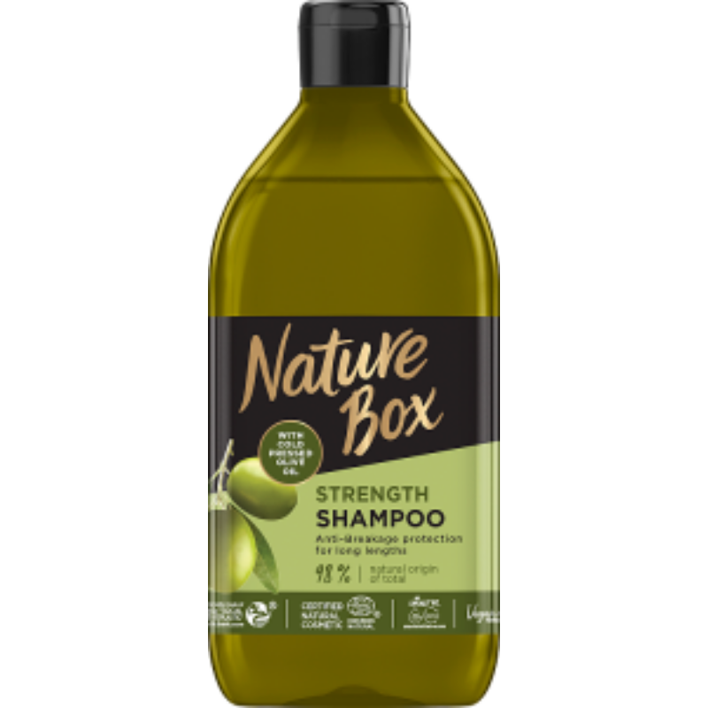 Nature Box sampon Olíva hosszú hajra 385 ml