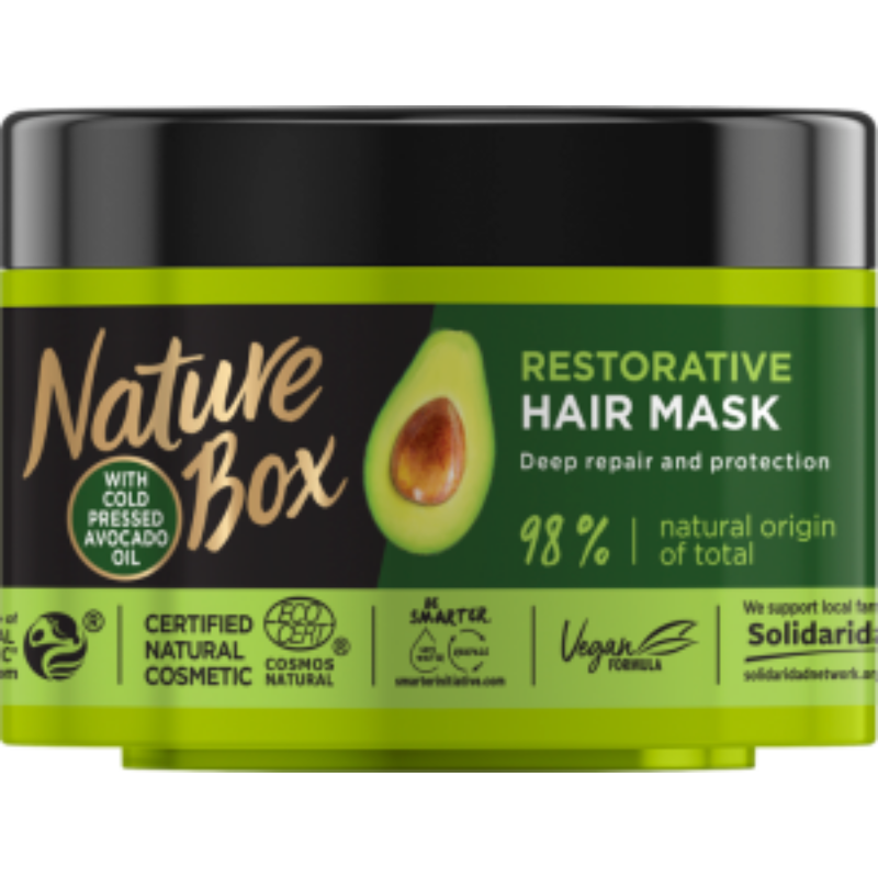 Nature Box Avokádó hajpakolás a regenerált hajért 200 ml