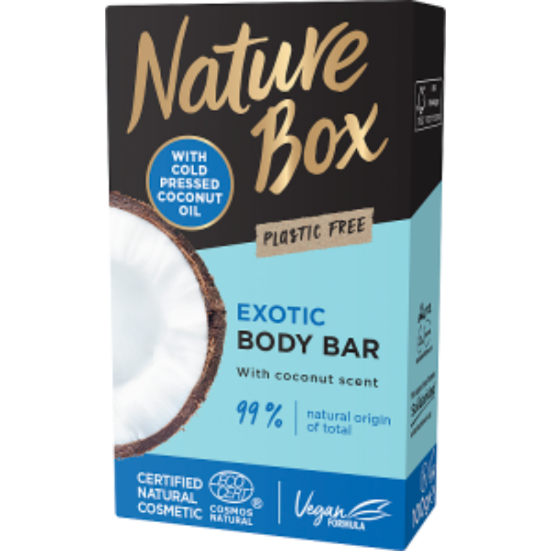 Nature Box szilárd tusfürdő Kókusz az ápolt bőrért 100 g