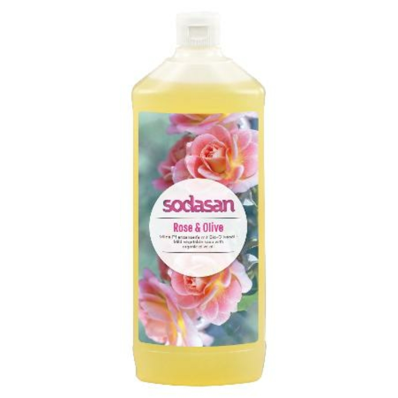 SODASAN Öko folyékony szappan - Rózsa-olíva 1 l