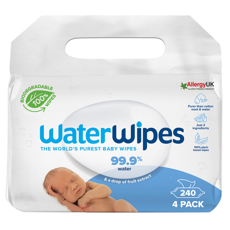 WaterWipes BIO Babatörlőkendő Value Csomag 4x60db