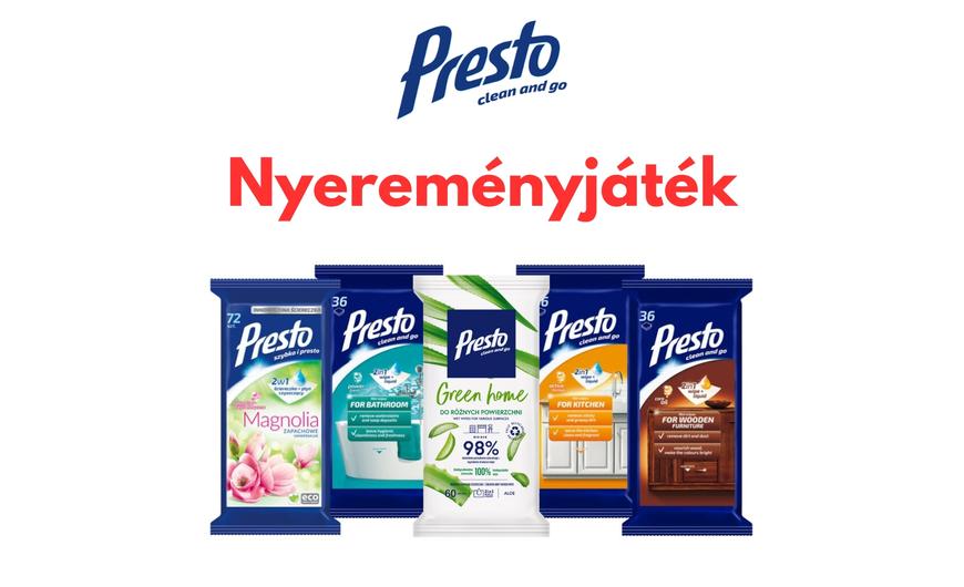 Presto Facebook Nyereményjáték szabályzat